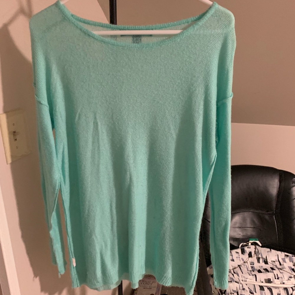 Mint green oversized sweatshirt